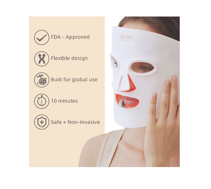 Masque de soin de la peau par luminothérapie LED LUMI