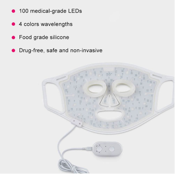 Masque de soin de la peau par luminothérapie LED LUMI